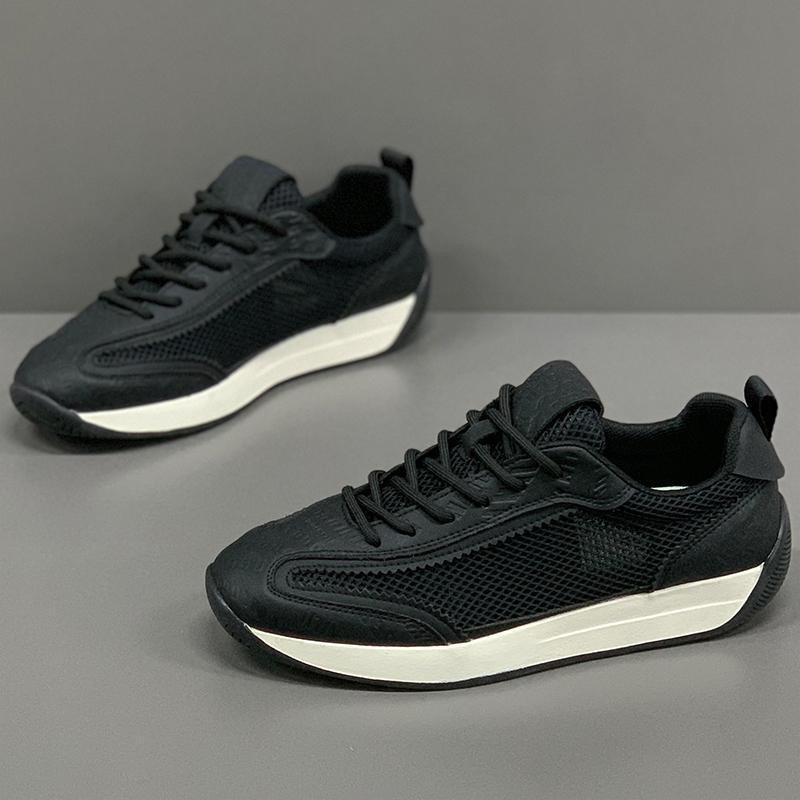 Atmungsaktive Herren-Freizeitschuhe aus Mesh mit Schnürung & Plateau detail 10