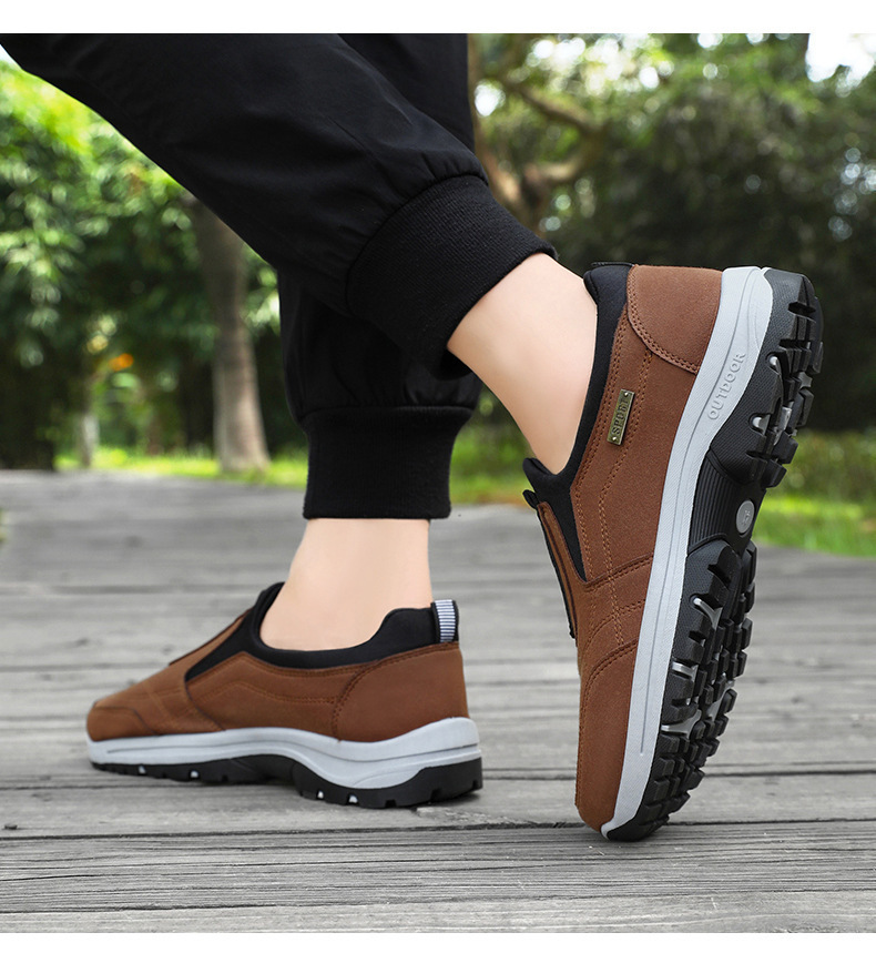 Antisliploze casual herenschoenen met instap detail 15
