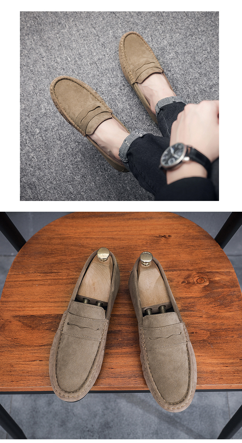 Klassische Slip-on Wildleder-Loafer für Herren – Freizeitschuhe detail 6