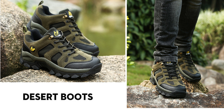 Scarpe sportive outdoor unisex traspiranti e antiscivolo stringate detail 4