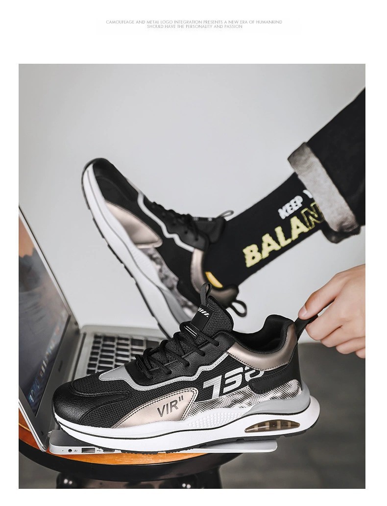 Atmungsaktive Herren-Sportschuhe mit Schnürung & Dämpfung detail 6
