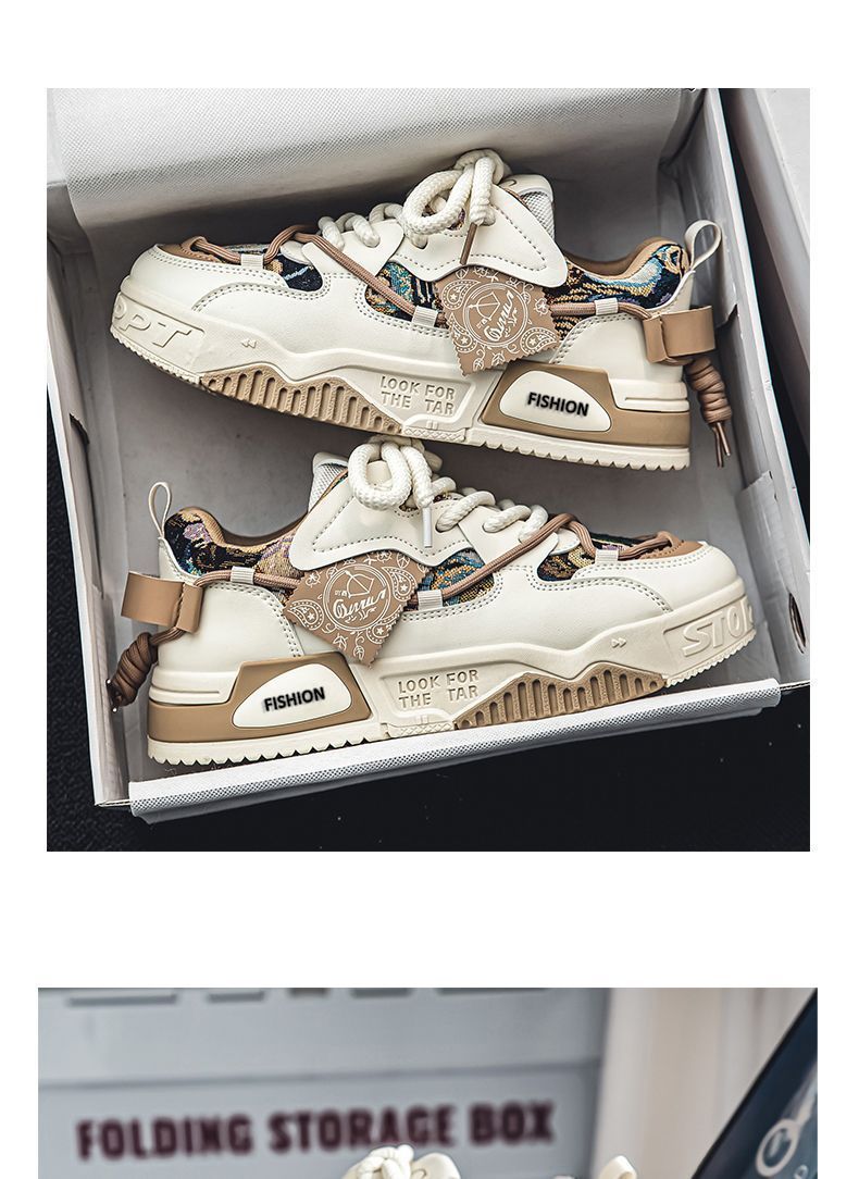 Unisex Chunky Plateau-Sneaker mit Schnürung – Freizeitschuhe detail 13
