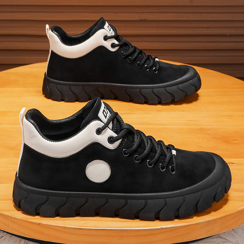 Men's Colorblock Non-Slip Platform Casual Shoes detail 17