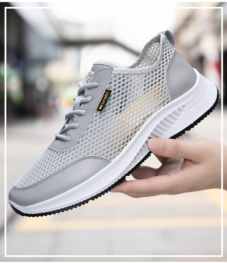 Atmungsaktive & leichte Freizeitschuhe für Herren aus Mesh detail 6