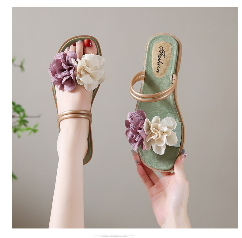 Women's Floral Lightweight Slip-On Flat Slippers detail 19