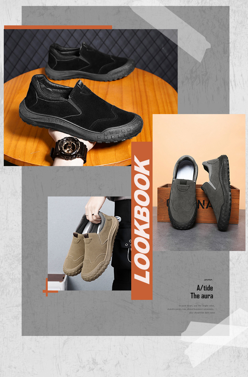 Rutschfeste Herren-Freizeitschuhe zum Hineinschlüpfen detail 2