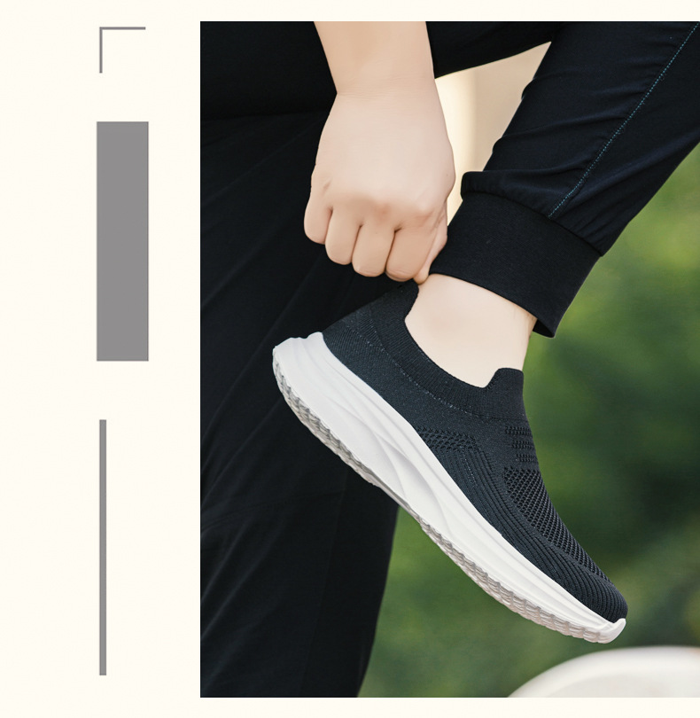 Men's Breathable Knit Slip-On Casual Shoes detail 7