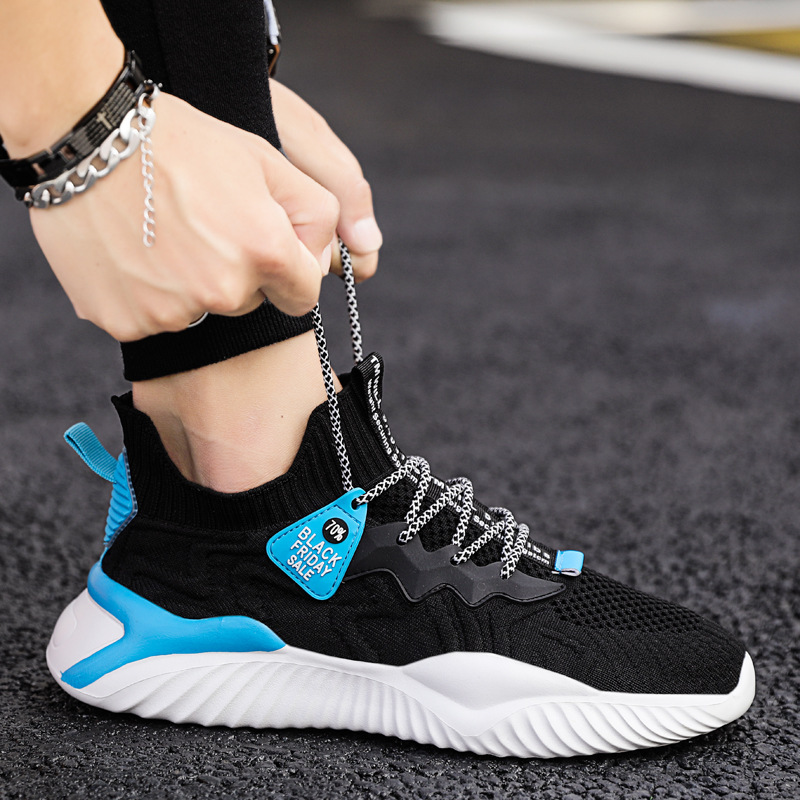 Atmungsaktive Herren-Laufschuhe aus Strick mit Dämpfung 3