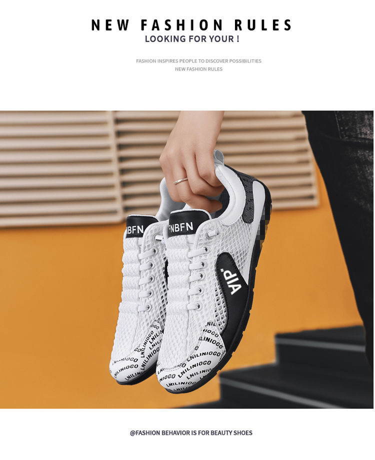 Atmungsaktive, leichte Freizeitschuhe für Herren aus Mesh detail 2