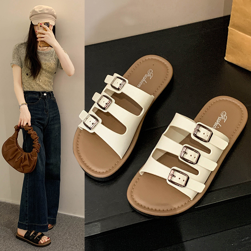 Women's Floral Lightweight Slip-On Flat Slippers detail 4