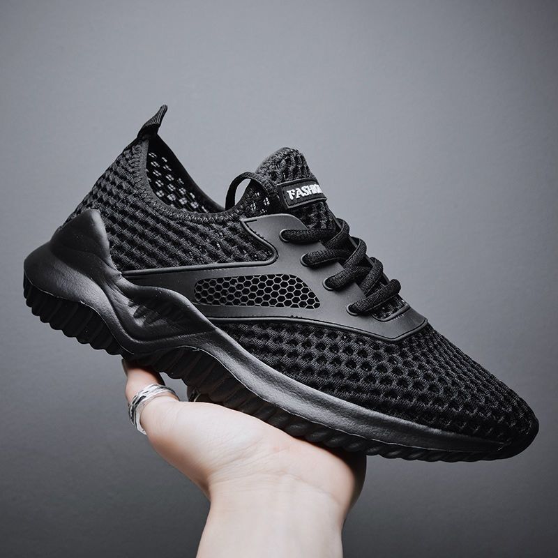 Lichte en ademende mesh hardloopschoenen voor heren detail 2