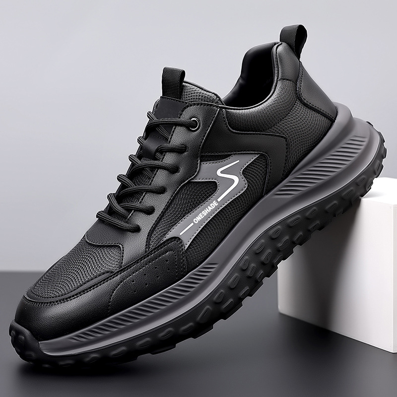 Sneakers casual da uomo stringate, traspiranti e ammortizzate 2