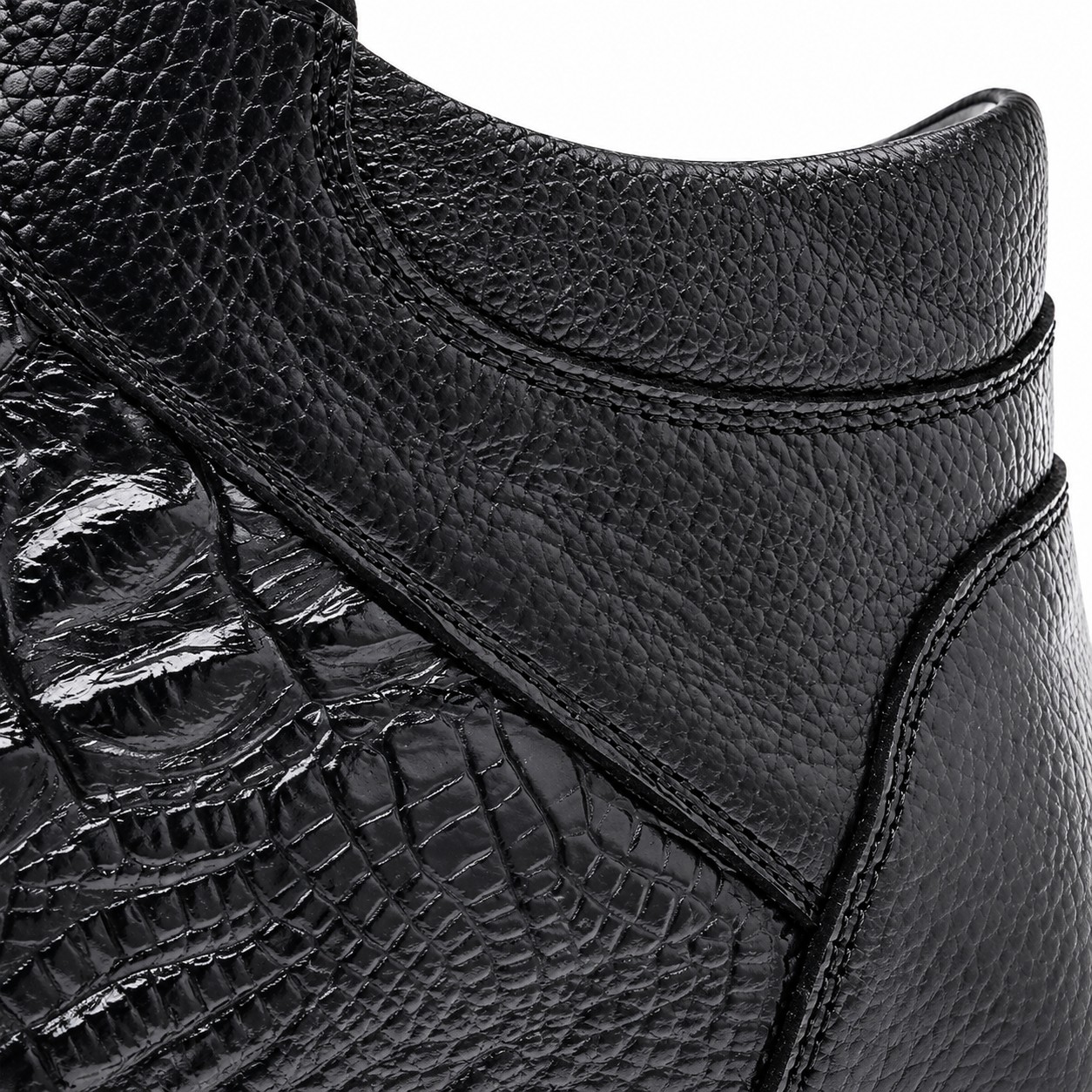 Men's Full-Grain Leather Lug-Sole Lace-Up Boots 13