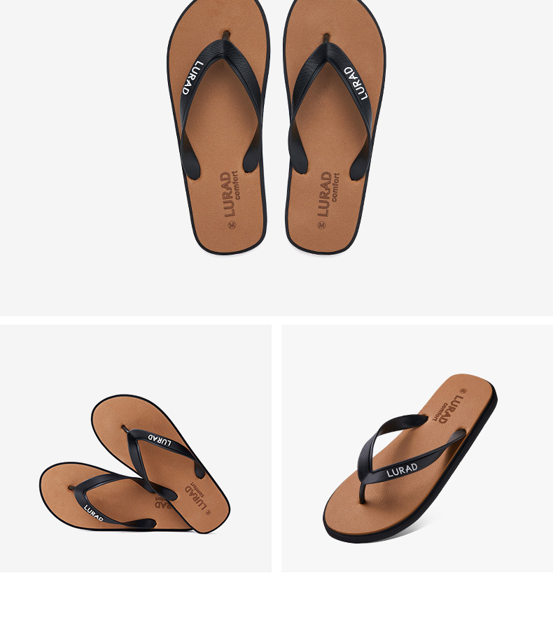 Men's Lightweight Waterproof Beach Flip-Flops detail 14