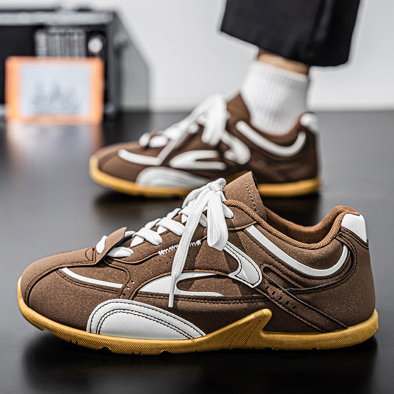 Zapatos casuales de hombre con cordones, transpirables y colorblock 3
