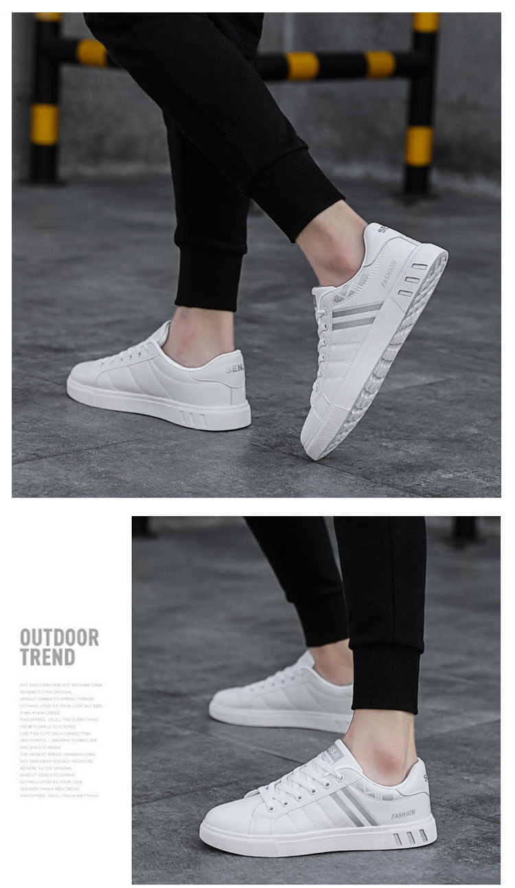 Chaussures casual à lacets pour homme style colorblock detail 6