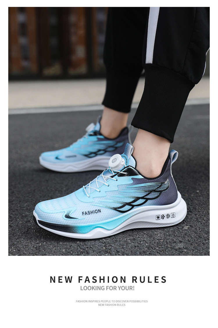 Atmungsaktive, leichte Herren-Laufschuhe detail 6