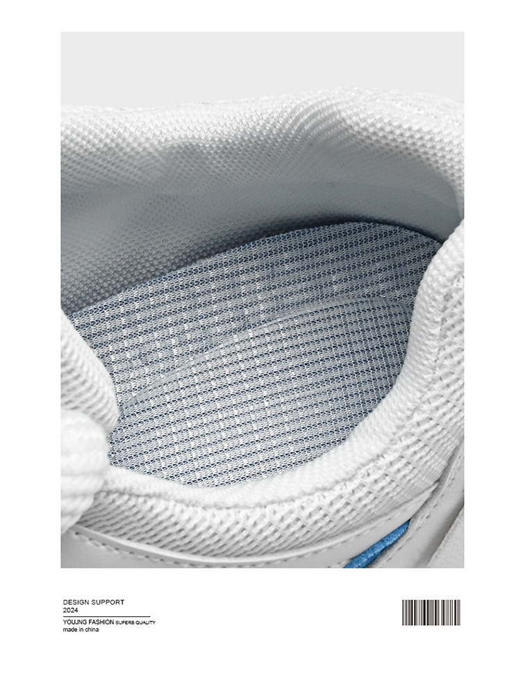 Atmungsaktive Chunky Plateau-Sneaker aus Mesh für Herren detail 4