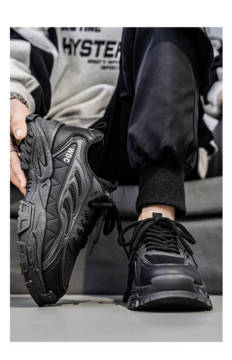 Baskets chunky compensées et respirantes pour homme detail 12
