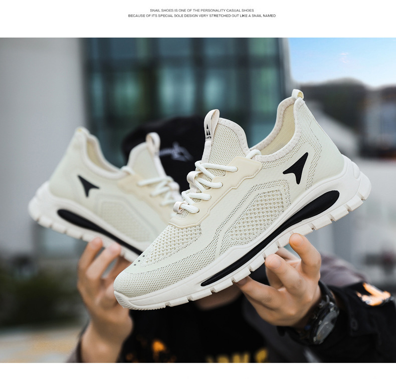 Ademende lichte hardloopschoenen van mesh voor heren detail 2