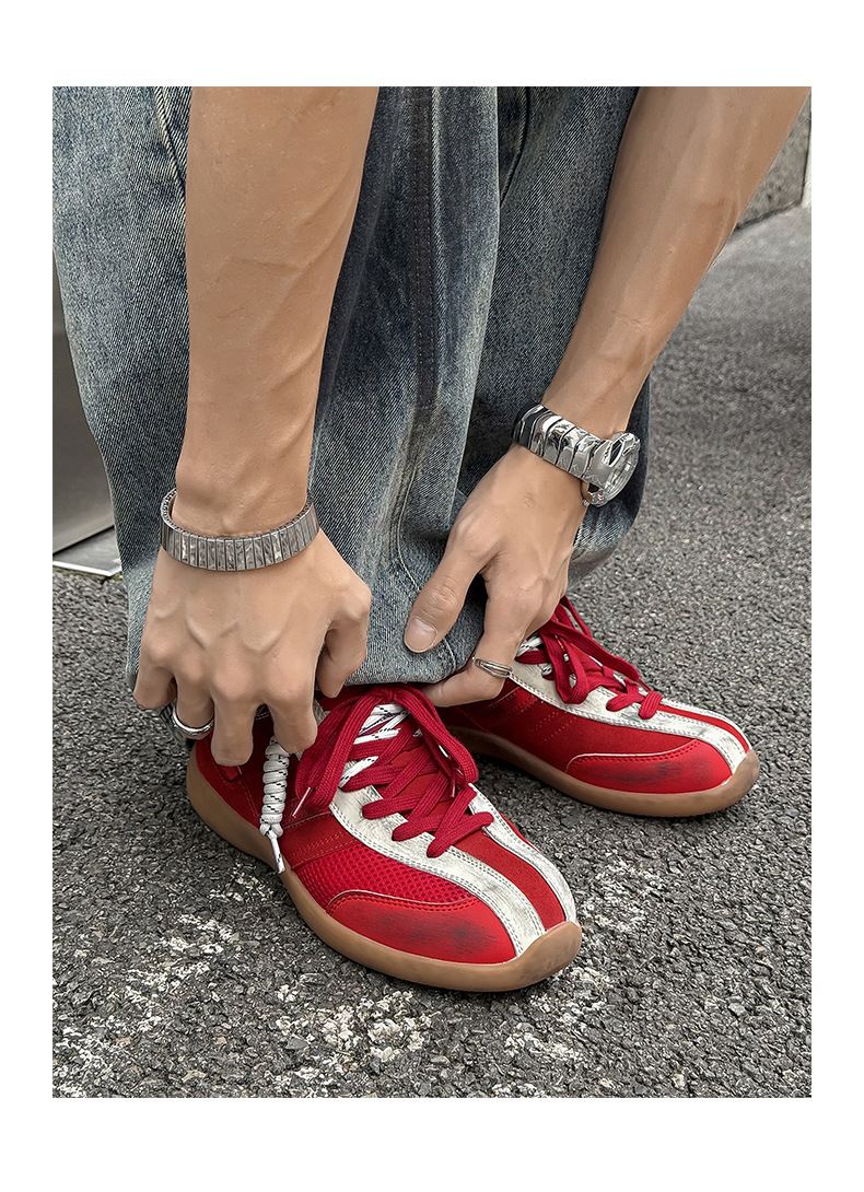 Atmungsaktive Freizeitschuhe für Herren mit Schnürung & Colorblocking detail 9