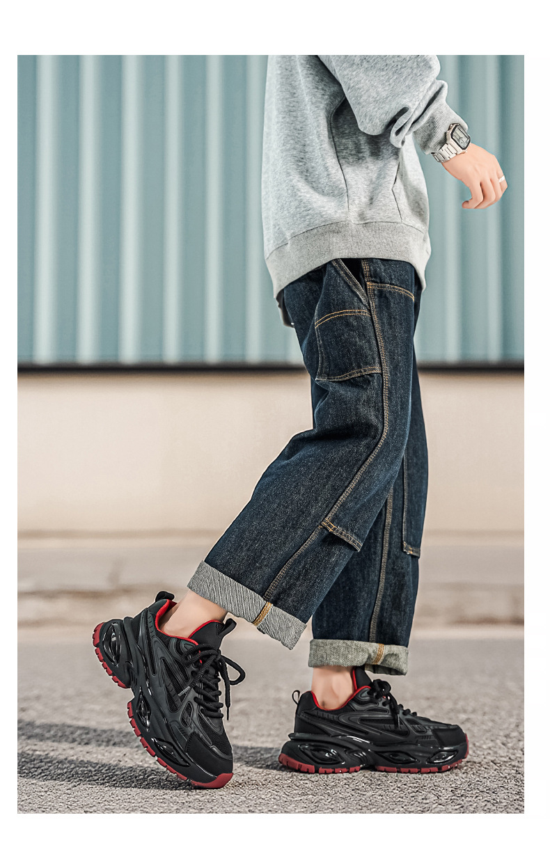 Atmungsaktive Plateau-Sneaker für Herren mit Mesh und Dämpfung detail 9