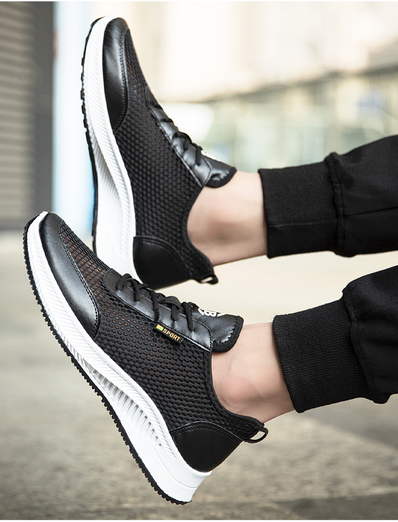 Atmungsaktive & leichte Freizeitschuhe für Herren aus Mesh detail 8