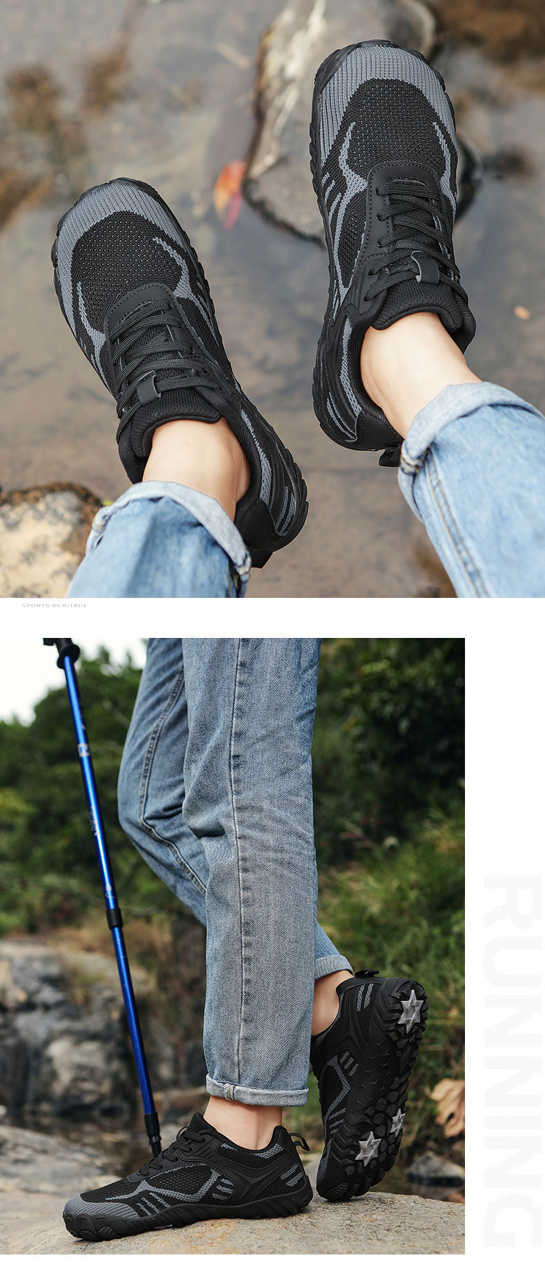 Unisex Breathable Lightweight Non-Slip Running Shoes detail 11
