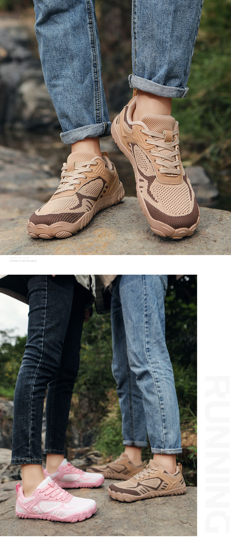 Unisex Breathable Lightweight Non-Slip Running Shoes detail 8