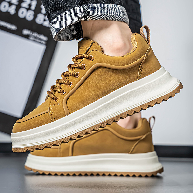 Men's Platform Lace-Up Casual Shoes detail 16