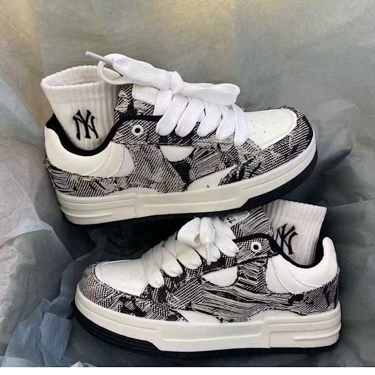 Unisex Skateschuhe aus Canvas mit Distressed-Look & Chunky-Plateau detail 5