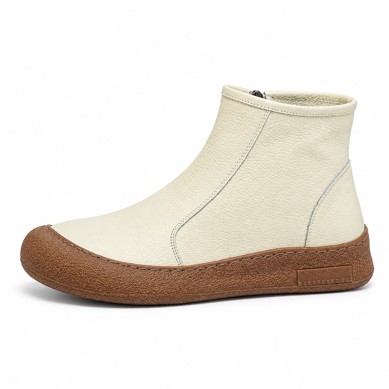 Women's Full-Grain Leather Side-Zip Ankle Boots