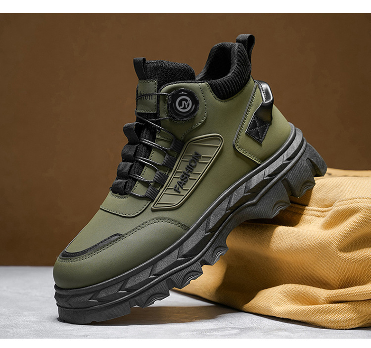 Botas con plataforma antideslizantes de piel PU para hombre detail 5