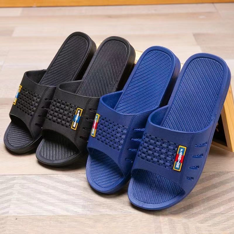 Men's Quick-Dry Non-Slip PVC Open-Toe Slide Slippers 3