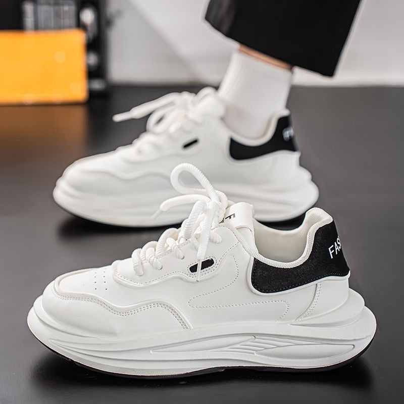 Gedämpfte Plateau-Sneaker für Herren mit Schnürung 5