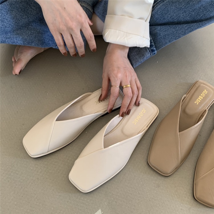 Flache PU-Leder-Schuhe für Damen mit eckiger Spitze zum Hineinschlüpfen detail 10