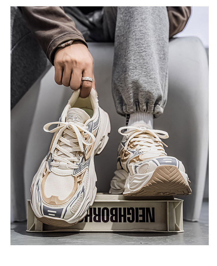 Atmungsaktive Herren-Sneaker mit dämpfender Plateausohle detail 6