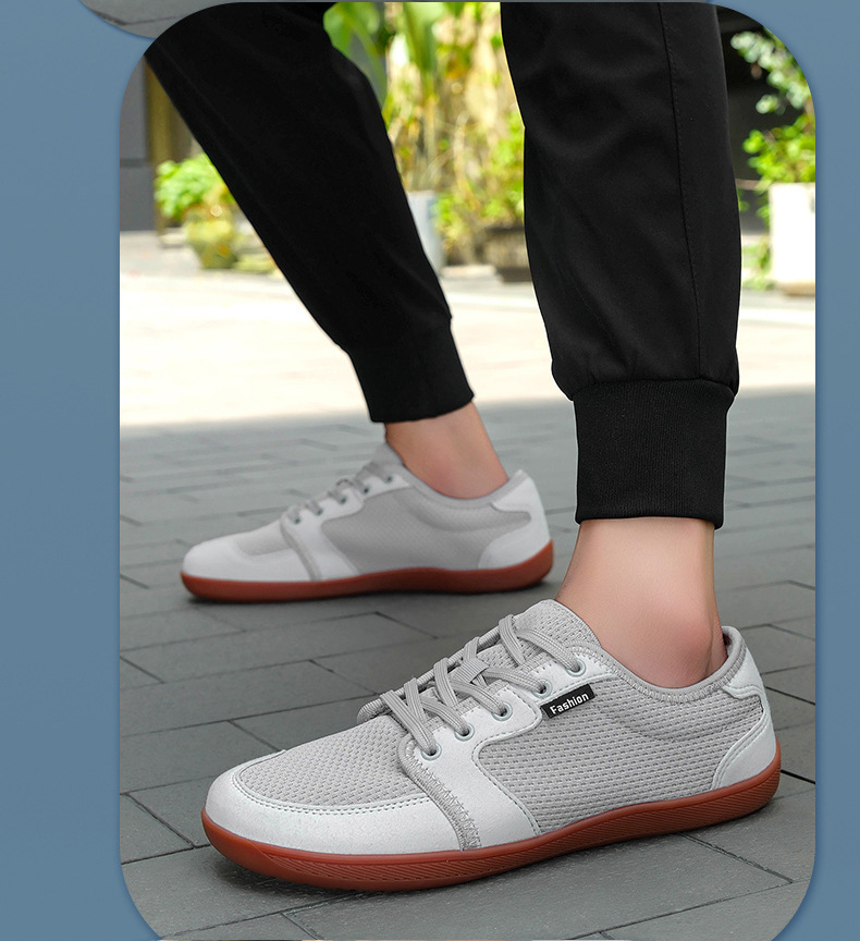 Atmungsaktive, leichte Freizeitschuhe für Herren mit Schnürung detail 3