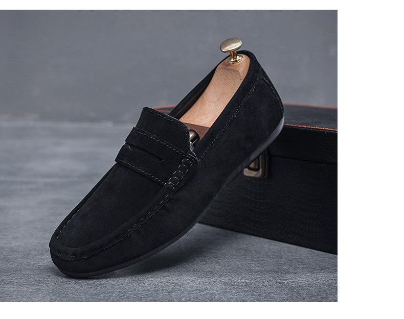 Klassische Slip-on Wildleder-Loafer für Herren – Freizeitschuhe detail 10