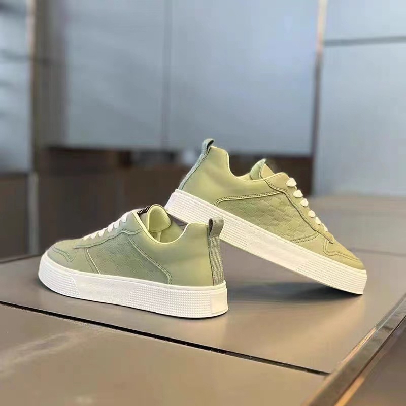 Unisex Lace-Up PU Leather Casual Sneakers detail 12