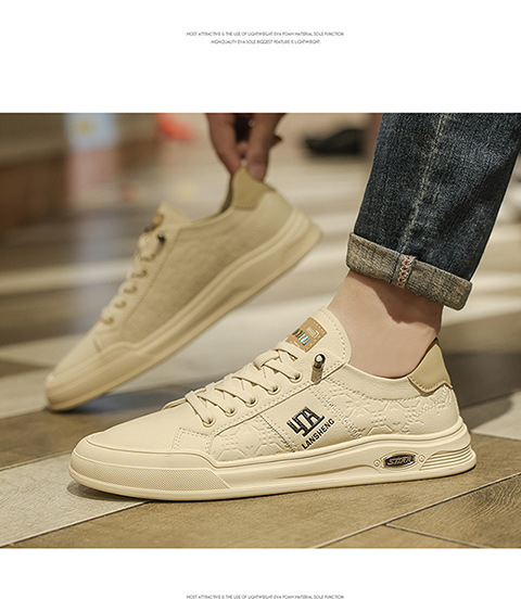 Men's Lace-Up Non-Slip Low-Top Casual Shoes detail 3