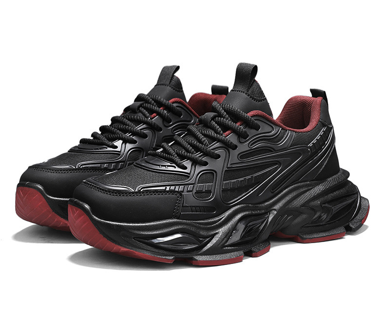 Atmungsaktive Plateau-Sneaker für Herren mit Dämpfung detail 13