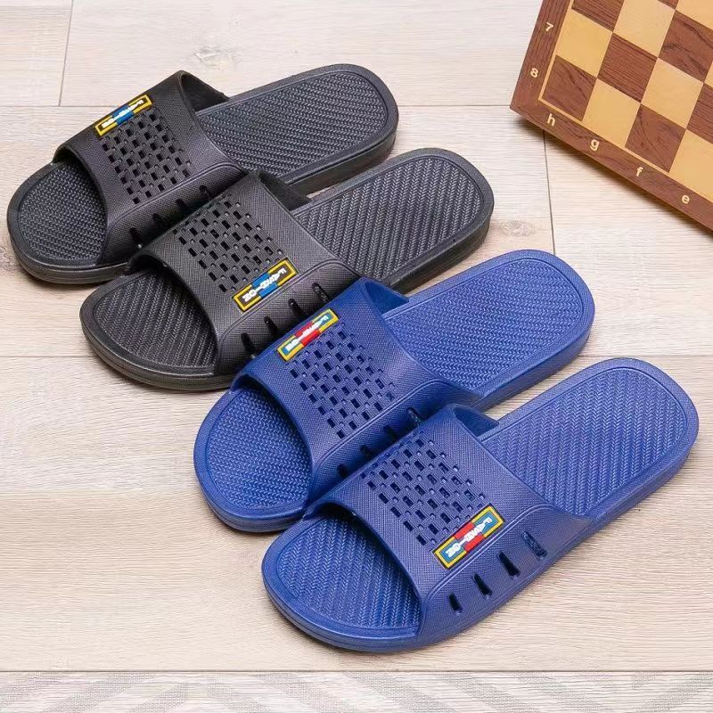Men's Quick-Dry Breathable Non-Slip PVC Slide Slippers detail 1