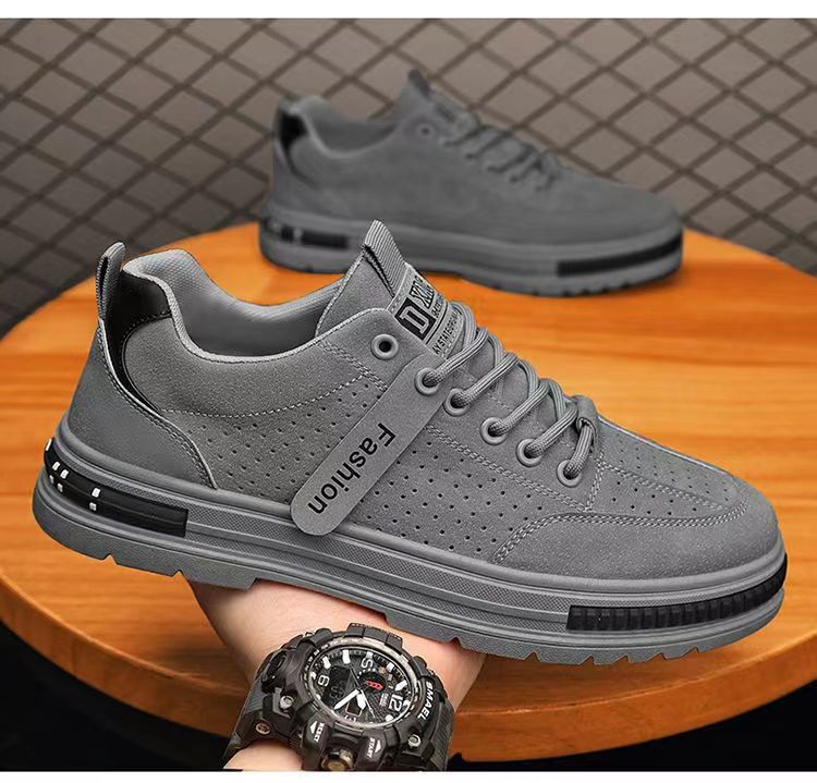 Atmungsaktive Herren-Freizeitschuhe zum Schnüren detail 1