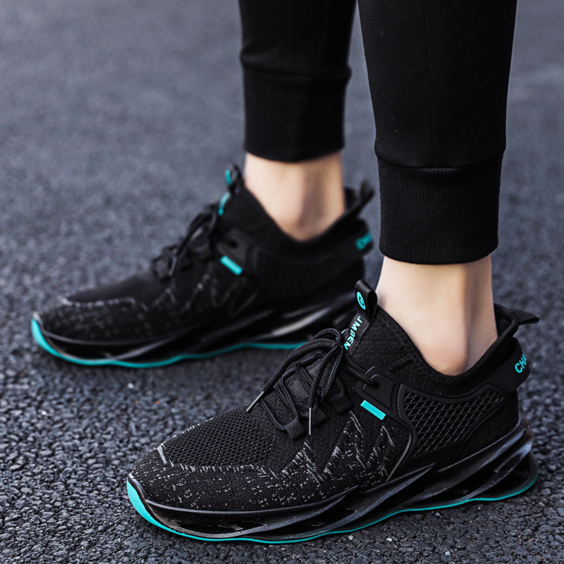 Men's Breathable Knit Cushioned Running Shoes 3