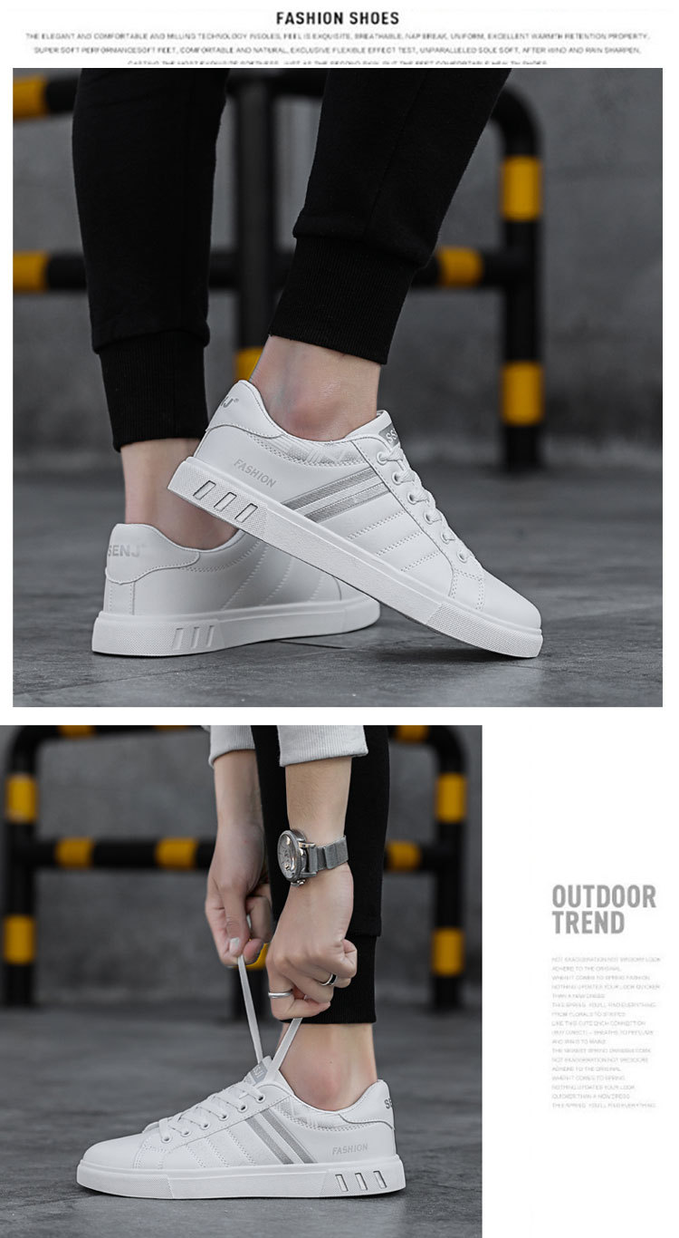 Chaussures casual à lacets pour homme style colorblock detail 7