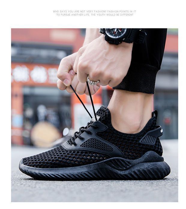 Men's Breathable Mesh Lightweight Running Shoes detail 2