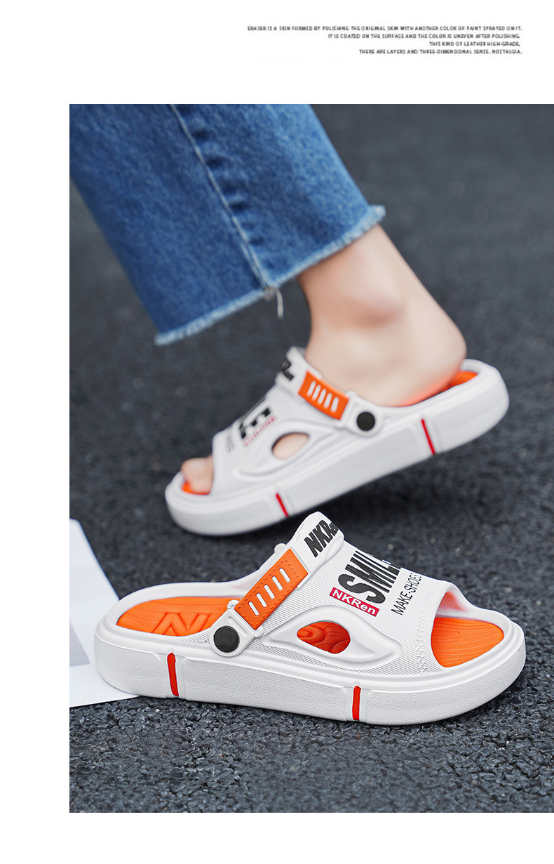 Lichtgewicht platform sandalen met open teen en demping voor heren detail 10