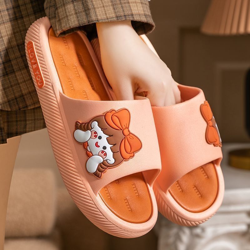 Women's Cushioned Platform Open-Toe Slippers