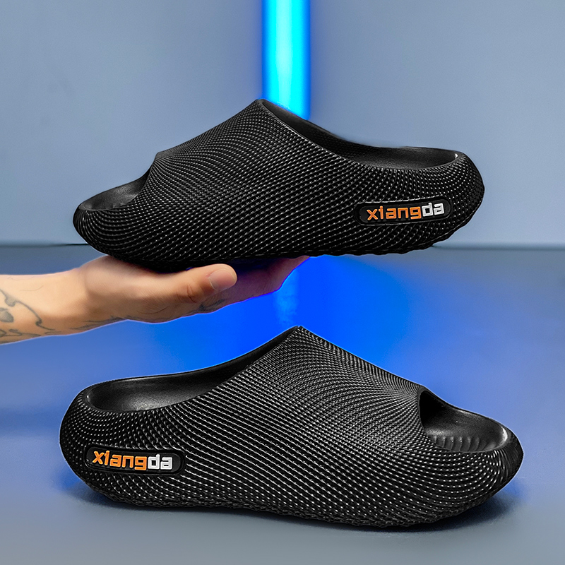 Unisex lichte gewatteerde EVA-pantoffels met open neus 4